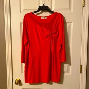 NWOT Cato Woman Orange Long Sleeve Top Size 18/20